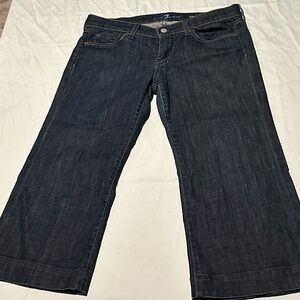 7 for All Mankind Women’s Cropped Dojo Jeans Size 30